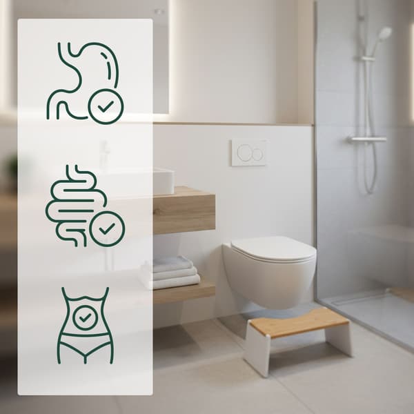 Sammenklappelig bambus toiletskammel – skridsikker, pladsbesparende