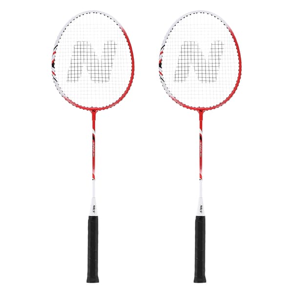 Badmintonset med aluminiumracketar och lock