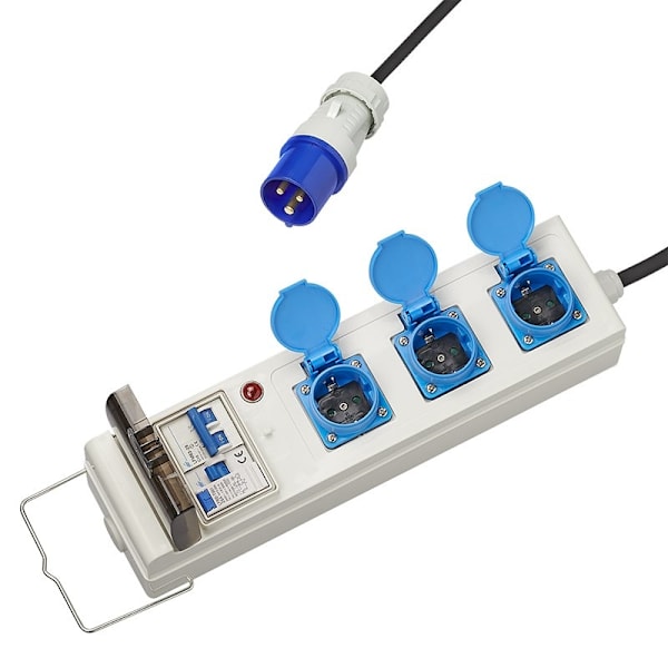 Telt/foldevognenhed 10M 3x2,5mm² med MCCB og RCD