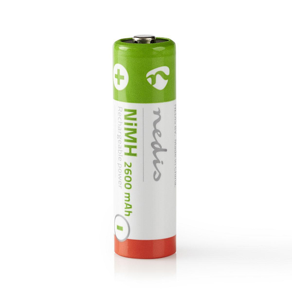 Genopladelige Ni-MH Batteri AA | 1.2 V DC | 2600 mAh | 4-Blister