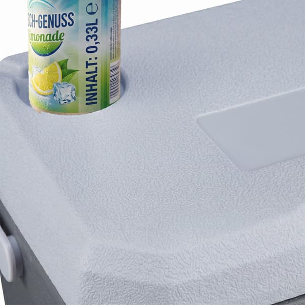 15L isolerad kylbox med kylpåse – vit/grå