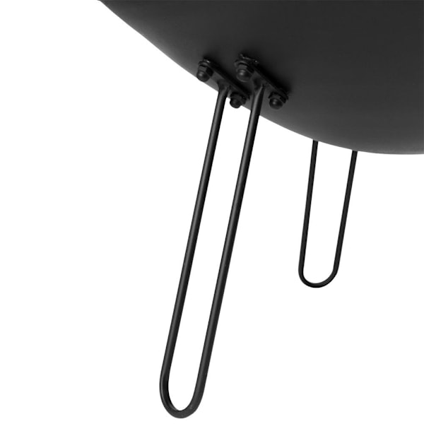 Metallisk pejs 60 cm: Sikker bålplads til have/terrasse
