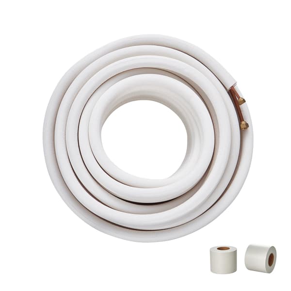 Mini Split Line Set 50 Ft, 1/4 x 3/8 Isolerad Koppar