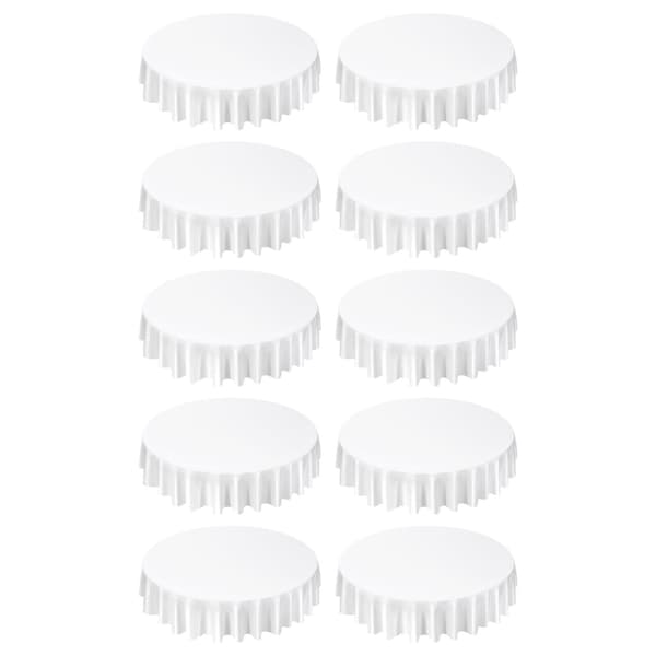 Runde duge, 10-pak 90 tommer polyester, vaskbare