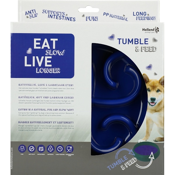 Syö Slow Live Longer Tumble Feeder Blue