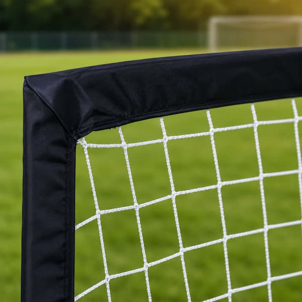 Sammenklappeligt fodboldmålsæt, sort, med bæretaske