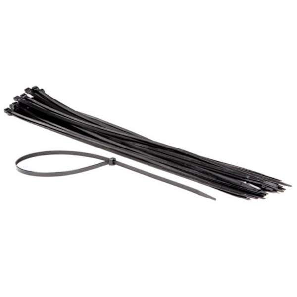 Nylon Kabelbindersæt - 8,8 X 750 Mm - Sort (50 stk)