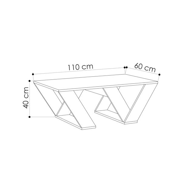 Soffbord Pipra - Vit