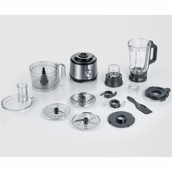 Foodprocessor 1200 W mixer, skål, riveplader,