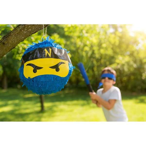 Ninja Piñata-sæt med flagermus og maske til børn