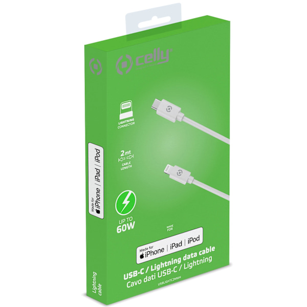 USB-C - Lightning kabel 60W MFI 2m