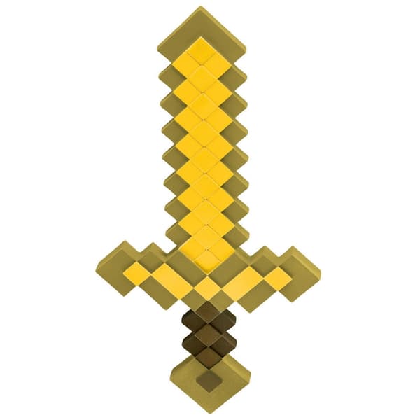 Minecraft guldsværd, holdbart design, perfekt til kamp
