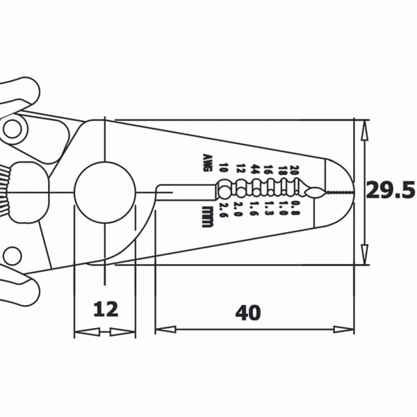 Afisoleringstang Crimper / Afstryger / Cutter