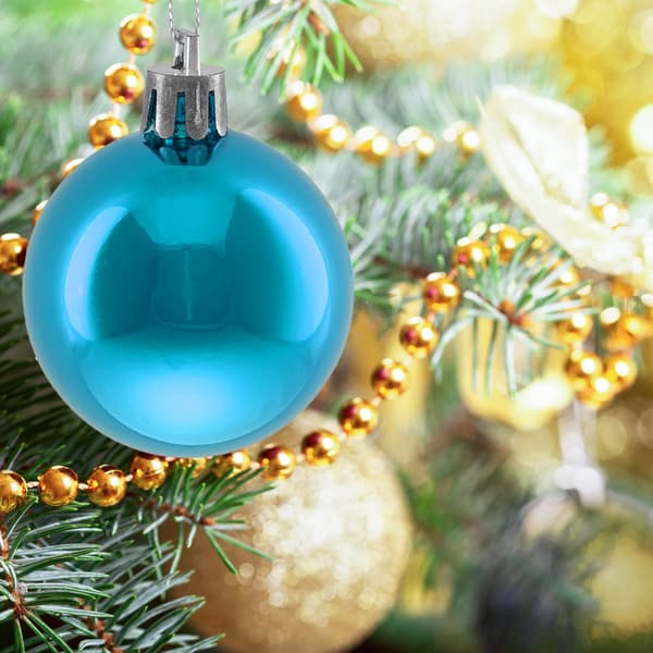 Julgranskulor Set, 50 glänsande prydnader
