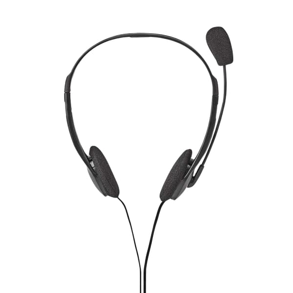 PC headset | On-Ear | Stereo | 2x 3.5 mm | Vikbara Mikrofon | Svart