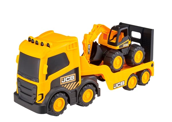 JCB-kuljetussetti kaivinkoneella, 36 cm lelu