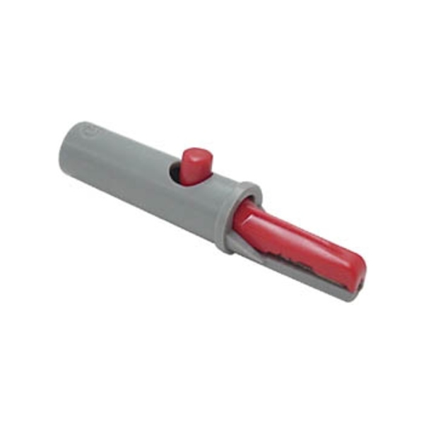 Eristetyt krokotiiliklipsit 4Mm 6A / punainen (Ak 10)
