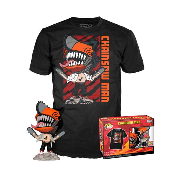 Chainsaw Man Leaping Figuuri POP & Tee Design