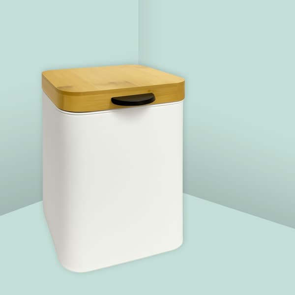 Väggmonterad soptunna för badrum, 3 l, mjukstängande lock