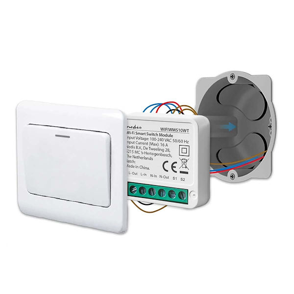 SmartLife Afbryder | Wi-Fi | 3680 W | Terminalforbindelse | App tilgængelig til: Android™ / IOS