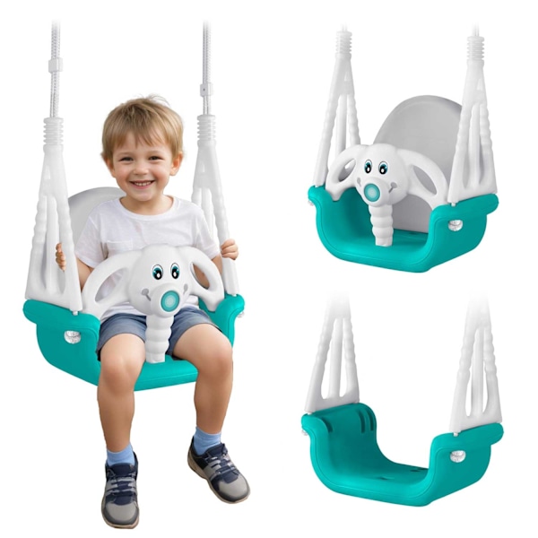 Ricokids Elephant 3in1 ämpärikeinu, turkoosi