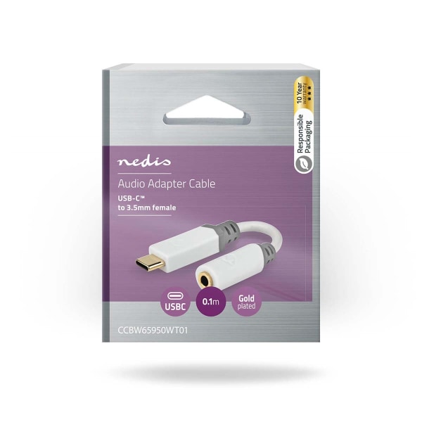USB-C™ Adapter | USB 2.0 | USB-C™ Han | 3.5 mm Hunstik | 0.10 m