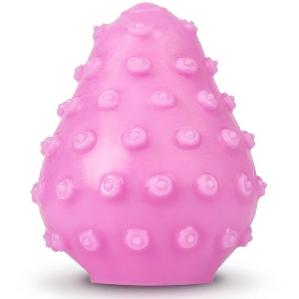 G-Vibe - Återanvändbar texturerat Masturbator Egg Pink