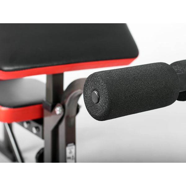 Träningsbänk med skivstångsställ och bicepscurl-station Neo-Sport NS-200