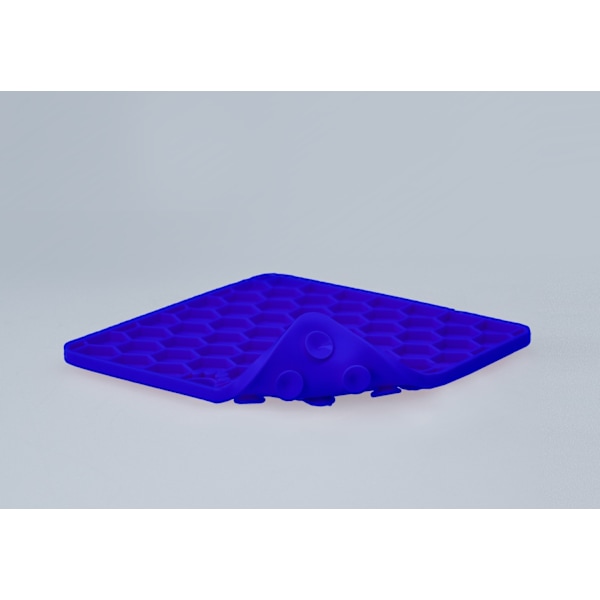 Ät Långsamt Lev Längre Lick Mat Honeycomb Blue