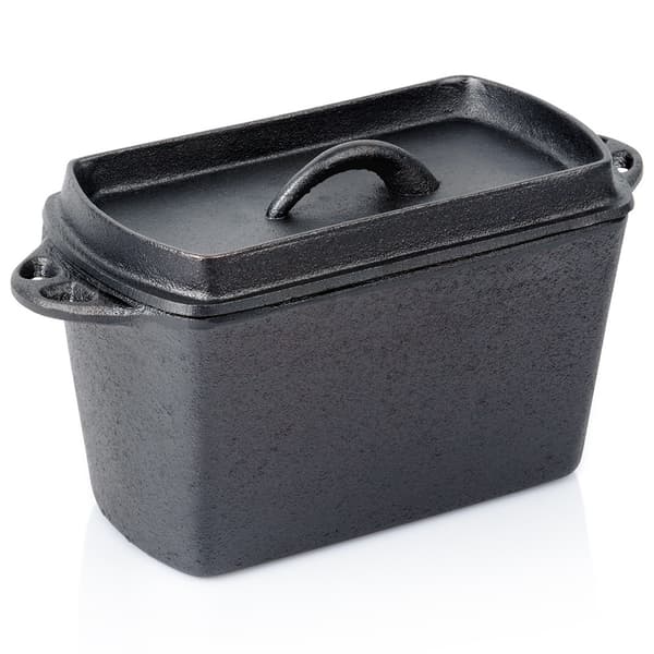 Gjutjärnsbrödform med lock, 27 cm, 2 L Kapacitet