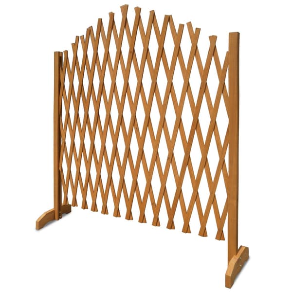 Justerbart træespalier, 200x107cm, fritstående og foldbart