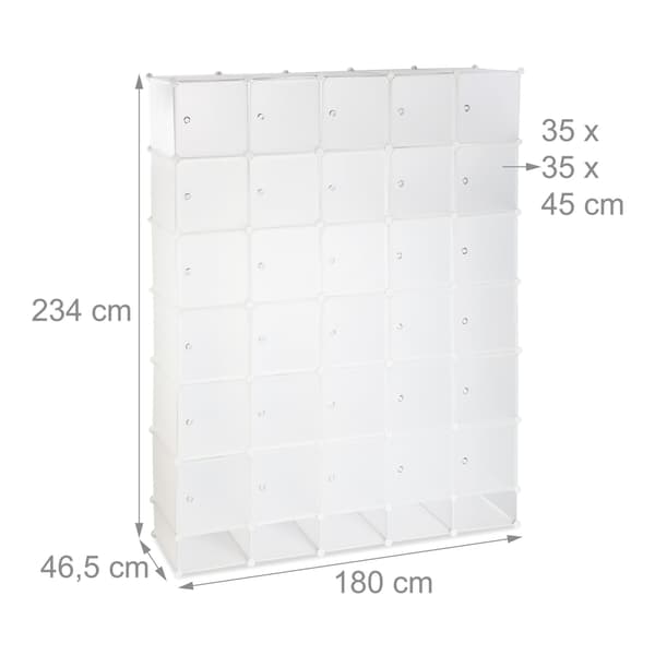 Modulær garderobe XXL