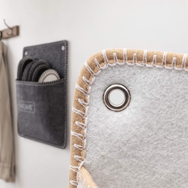 Filtgästtofflor, set, 6 par med förvaringspåse