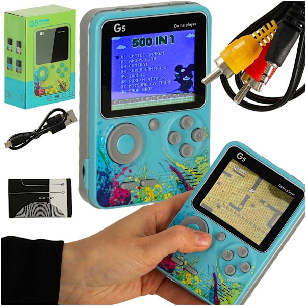 Retro mini bärbar spelkonsol