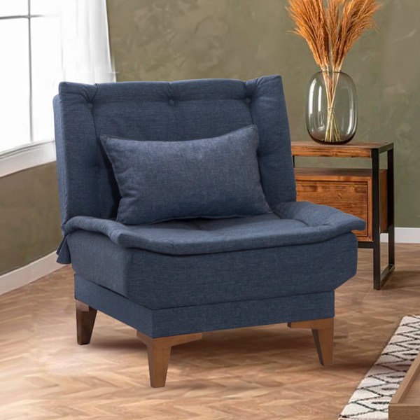 Wing Chair Santo - Mörkblå