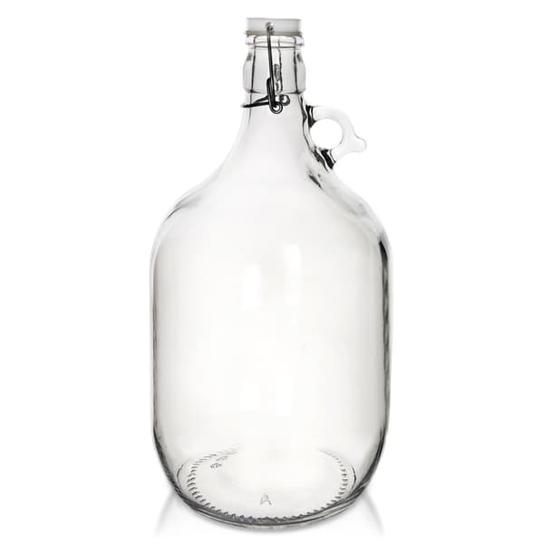 Flaska med klämma, glaskanna, 5 l