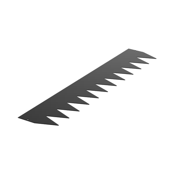 Stålkant til landskaber, 3-pak, 40 x 8 tommer, sort
