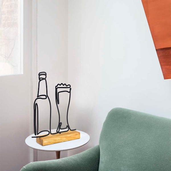 Decorative Object Beer - musta
