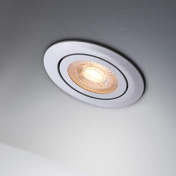 LED infällda taklampor, 6-pack, dimbara, vridbara