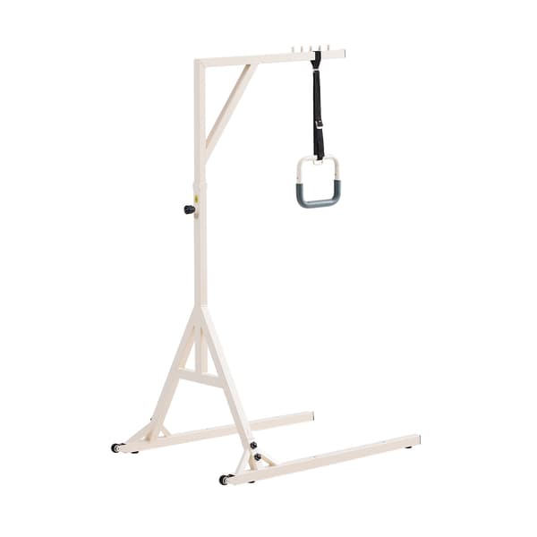 Sängyn trapetsitanko, korkeussäädettävä, 155 kg, pyörät