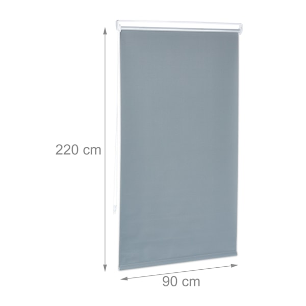 Grå termisk rullgardin 220 cm lång