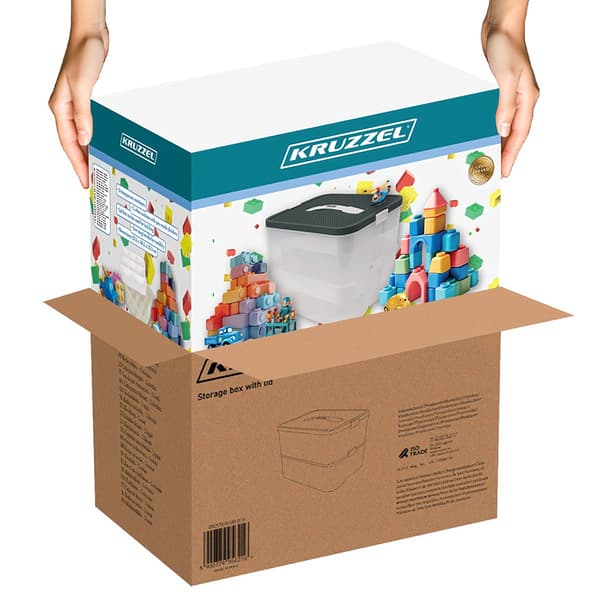 Building Block Box - 2 niveauer Kruzzel 25756
