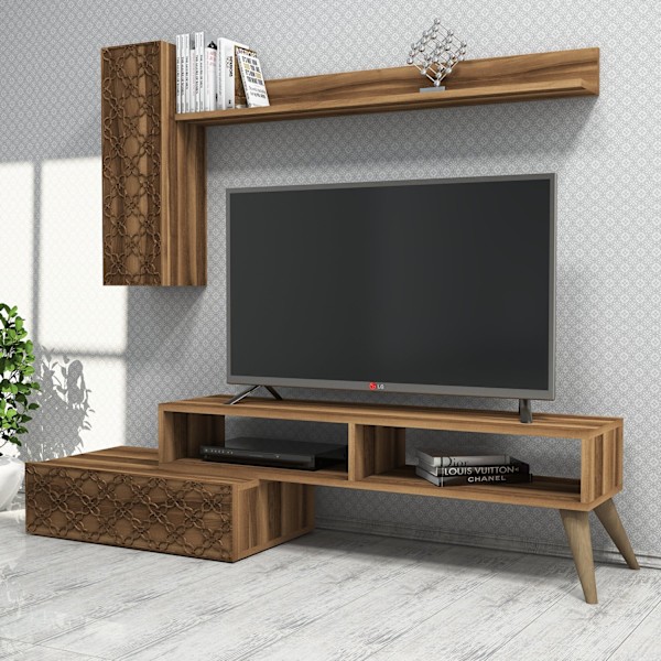 TV Unit Planet - Valnöt, Valnöt