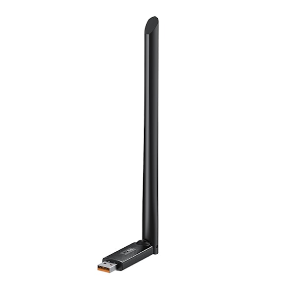 Externt USB WiFi 2,4GHz 150Mb/s nätverkskort med 6dBi antenn, svart