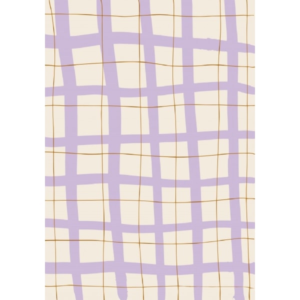 Lilac Grid - 70x100 cm