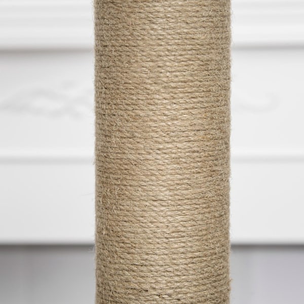Cat Tree Monikerroksinen Raaputuspostaus Cat Huonekalut Toimintakeskus Juutti Pehmo Harmaa 67X38.5X114Cm