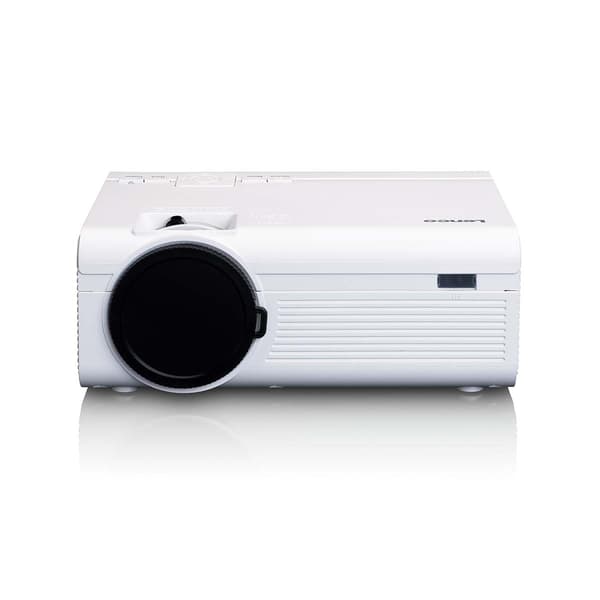 LCD-projektor med hög upplösning, stöder Full HD 1080P innehåll Vit