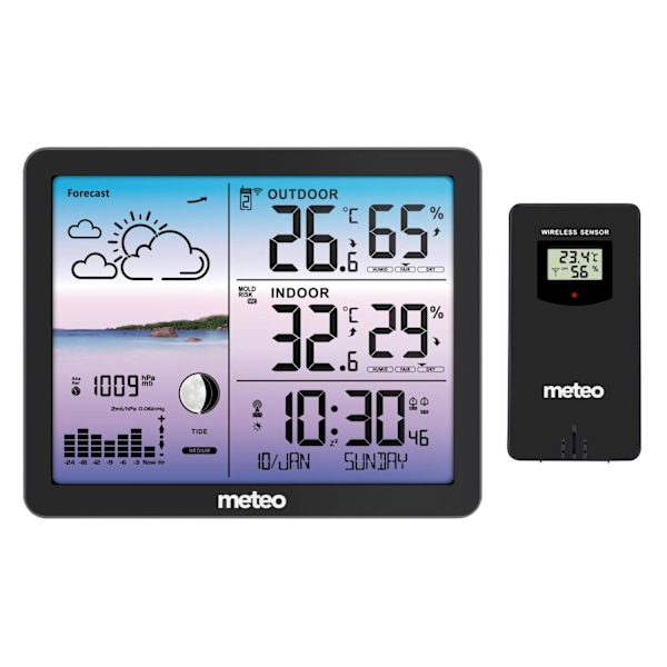 METEO SP107 väderstation, svart