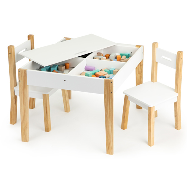 Pöytä kahdella tuolilla lasten kalustesarja ECOTOYS