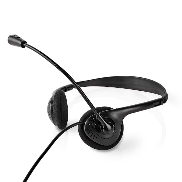 PC-headset | On-Ear-Kuulokkeet | Stereo | USB Type-A / USB Type-C™ | Kokoontaitettava Mikrofoni | Musta